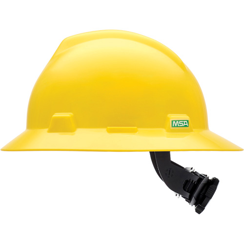 Casques de s&eacute;curit&eacute; &agrave; bordure compl&egrave;te V-Gard, R&eacute;pond aux normes CSA type 1, Suspension Rochet, Non ventil&eacute; Mukwa Safety Services