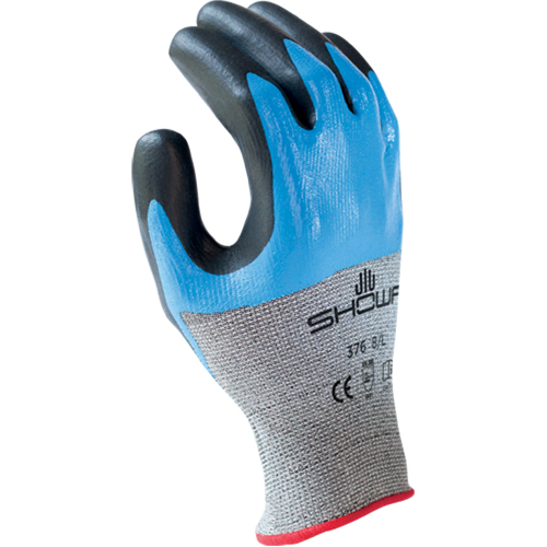 S-Tex 376 Gloves, Size X-Large/9, 13 Gauge, Foam Nitrile Coated, Polyester/Stainless Steel Shell, ANSI/ISEA 105 Level 4 Mukwa Safety Services