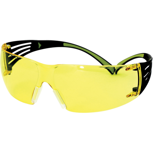 Securefit 400 Series Safety Glasses, Amber Lens, Anti-Fog/Anti-Scratch, ANSI Z87+/Meets/Exceeds CSA Z94.3 Mukwa Safety Services