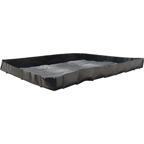 Economy Berms, 187 gal. Capacity, 5' W x 5' L x 12" H, L-Bracket Mukwa Safety Services
