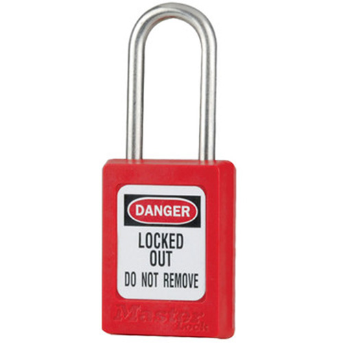 S31 Zenex Safety Padlocks, Red, Keyed Alike, Thermoplastic, 1-3/8" Width Mukwa Safety Services