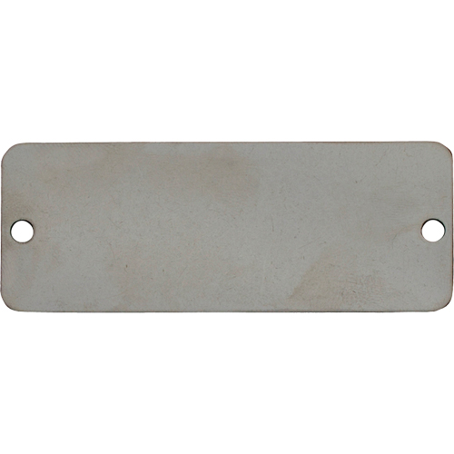 Blank Tags, Stainless Steel, 2" W x 1" H Mukwa Safety Services