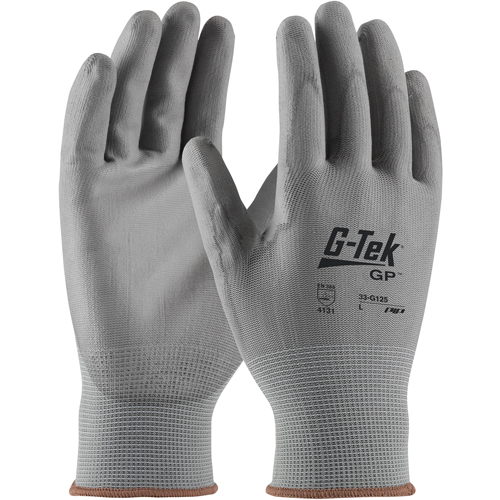 G-Tek 33G-165 Coated Gloves, 9/Large, Polyurethane Coating, 13 Gauge, Nylon Shell Mukwa Safety Services