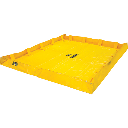 Berme de confinement Lite QuickBerm , Capacit&eacute; 398 gal. US, 8' la x 10' lo x 8" h, Support &agrave; encliqueter Mukwa Safety Services