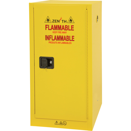 Armoire pour produits inflammables, 16 gal., 1 Porte(s), 23" La x 44" h x 18" p Mukwa Safety Services