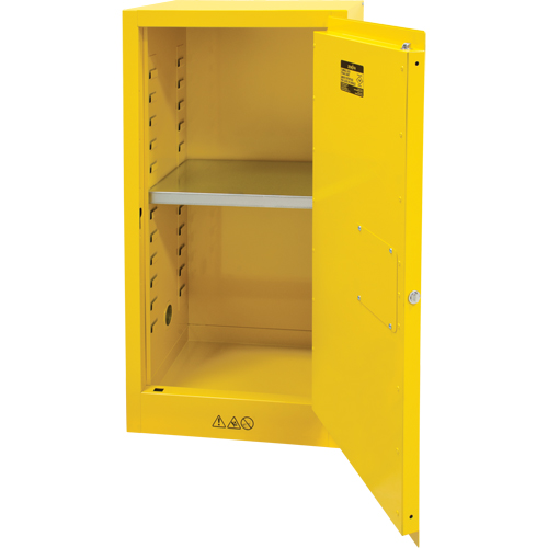 Armoire pour produits inflammables, 16 gal., 1 Porte(s), 23" La x 44" h x 18" p Mukwa Safety Services