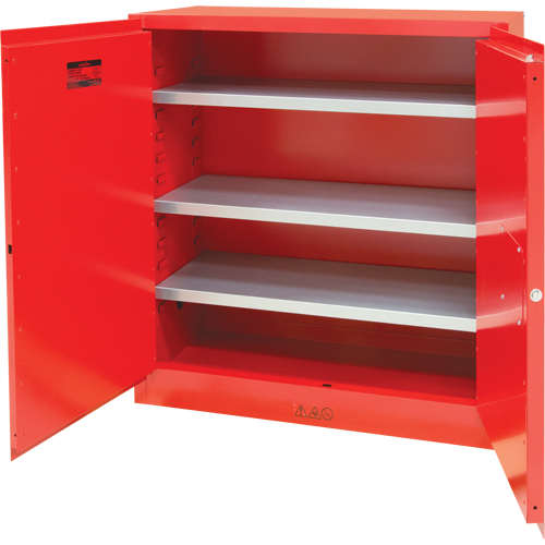 Paint/Ink Cabinet, 45 gal., 3 Shelves Mukwa Safety Services