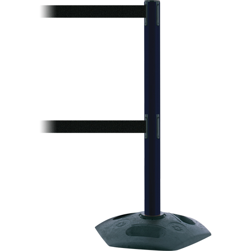 Poteau receveur robuste &agrave; ligne double, Hauteur de 38", Rouge Mukwa Safety Services