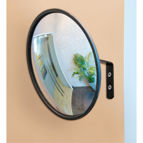 Miroir convexe avec support, Int&eacute;rieur/Ext&eacute;rieur, Diam&egrave;tre 12" Mukwa Safety Services