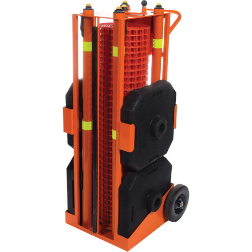 Zone de s&eacute;curit&eacute; portative , 100' lo, Acier, Orange Mukwa Safety Services