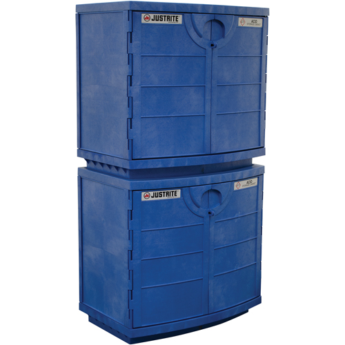 Polyethylene Corrosive/Acid Cabinet, 24 gal., 36" x 35" x 25" Mukwa Safety Services