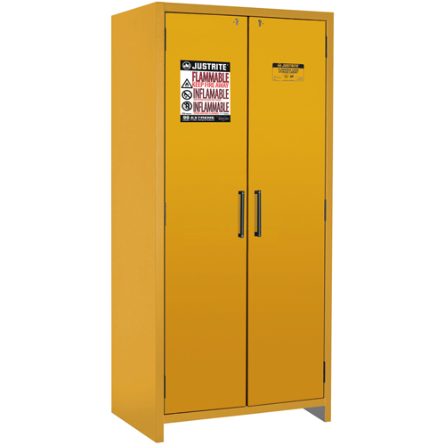 Armoire d'entreposage 90 minutes s&eacute;curitaire et conforme &agrave; la norme EN, 30 gal., 2 Porte(s), 35,16" La x 76,89" h x 24,21" p Mukwa Safety Services