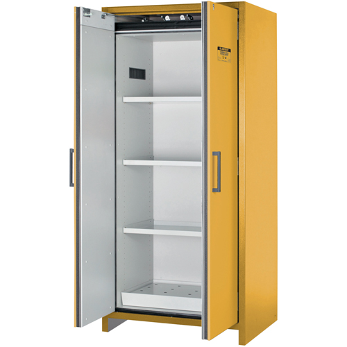 Armoire d'entreposage 90 minutes s&eacute;curitaire et conforme &agrave; la norme EN, 30 gal., 2 Porte(s), 35,16" La x 76,89" h x 24,21" p Mukwa Safety Services