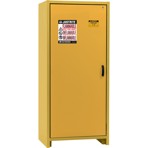 Armoire d'entreposage 30 minutes s&eacute;curitaire et conforme &agrave; la norme EN, 30 gal., 1 Porte(s), 34,02" La x 76,65" h x 24,21" p Mukwa Safety Services