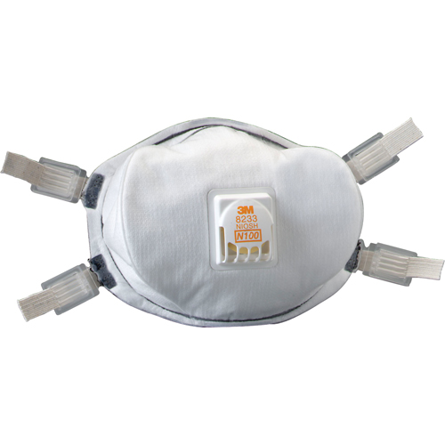 Respirateurs contre les particules 8233, N100, Certifi&eacute; NIOSH Mukwa Safety Services