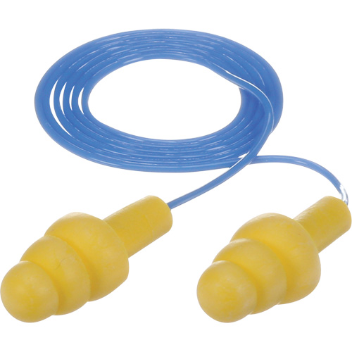 Bouchons d'oreilles pr&eacute;moul&eacute;s E-A-R Ultrafit, Avec cordon, Vrac - Sac en poly, 25 dB NRR, Taille unique Mukwa Safety Services
