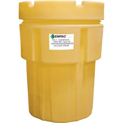 Poly-Overpack&reg; 65 Salvage Drum, 65 US gal., Stationary Mukwa Safety Services