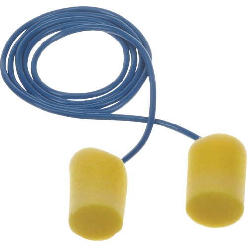 Bouchons d'oreilles classiques E-A-R, Vrac - Sac en poly, Avec cordon Mukwa Safety Services