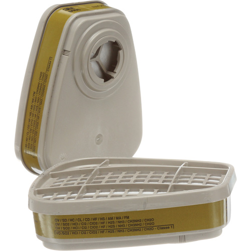 Cartouches pour respirateur s&eacute;rie 6000, Cartouche gaz/vapeur, Gaz multiples/Vapeurs Mukwa Safety Services