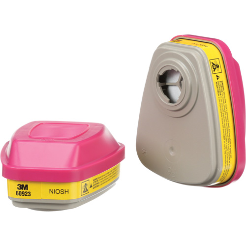 Cartouches pour respirateur s&eacute;rie 6000, Cartouche gaz/vapeur, Vapeurs organiques/Gaz acides/P100 Mukwa Safety Services