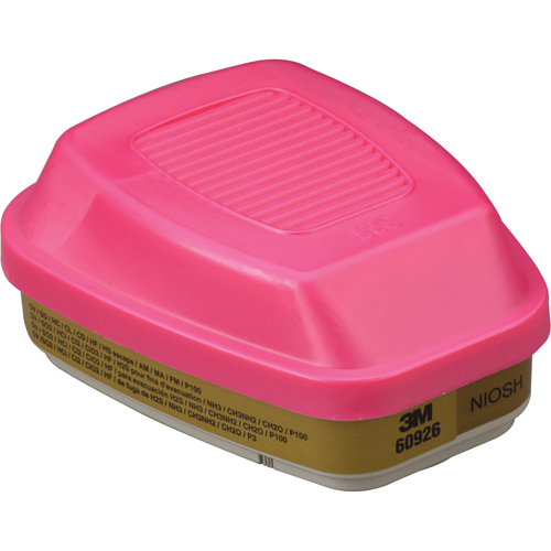 Cartouches pour respirateur s&eacute;rie 6000, Cartouche gaz/vapeur, Gaz multiples/Vapeurs/P100 Mukwa Safety Services