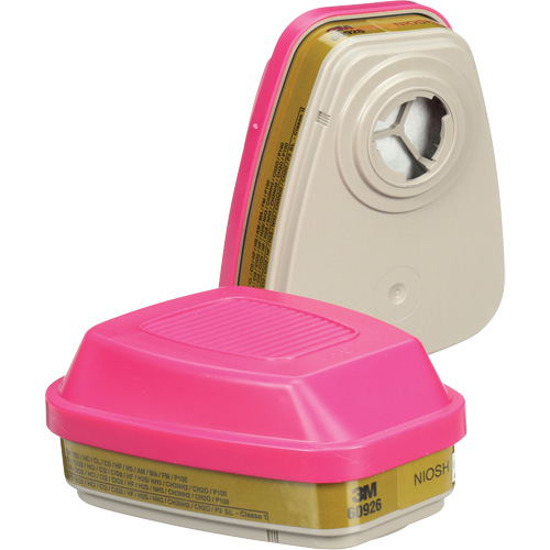 Cartouches pour respirateur s&eacute;rie 6000, Cartouche gaz/vapeur, Gaz multiples/Vapeurs/P100 Mukwa Safety Services