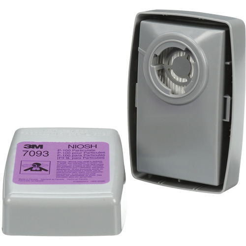 Filtres pour respirateur 7093, Filtre contre les particules, Filtre P100 Mukwa Safety Services