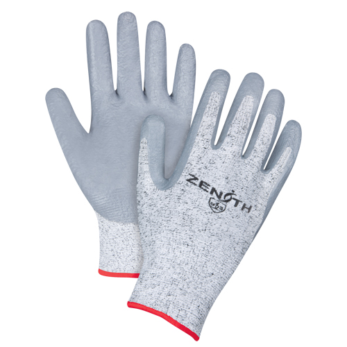 Seamless Stretch Cut-Resistant Gloves, Size Small/7, 13 Gauge, Nitrile Coated, HPPE Shell, ANSI/ISEA 105 Level 2/EN 388 Level 3 Mukwa Safety Services