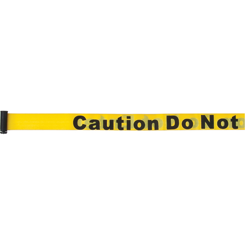 Cartouches de ruban pour assembler vos propre barri&egrave;res de contr&ocirc;le des foules, Caution Do Not Enter, 7', Ruban Jaune Mukwa Safety Services