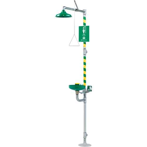 Combinaisons de douche oculaire/faciale & douche d'urgence, Socle Mukwa Safety Services