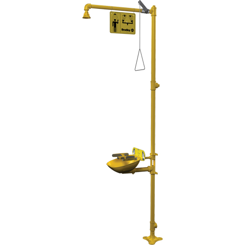 Halo Combination Emergency Shower & Eyewash Station Mukwa Safety Services