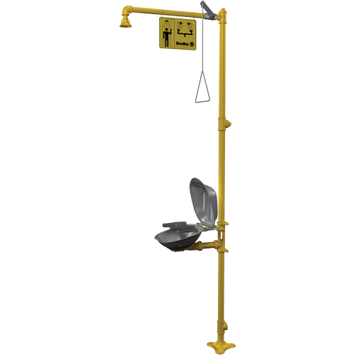 Combinaison de douche d'urgence & douche oculaire Halo Mukwa Safety Services