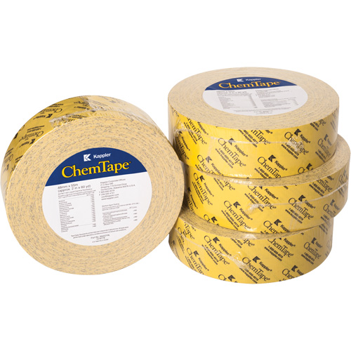 ChemTape&reg; Chemical-Resistant Tape, 50.8 mm (2") x 50 m (164'), Yellow Mukwa Safety Services