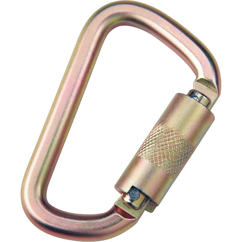 Mousqueton pour connecteur d'ancrage, Acier, Capacit&eacute; 420 lb Mukwa Safety Services