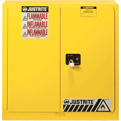 Sure-Grip&reg; EX Flammable Safety Cabinet, 30 gal., 2 Door, 36" W x 35" H x 24" D Mukwa Safety Services