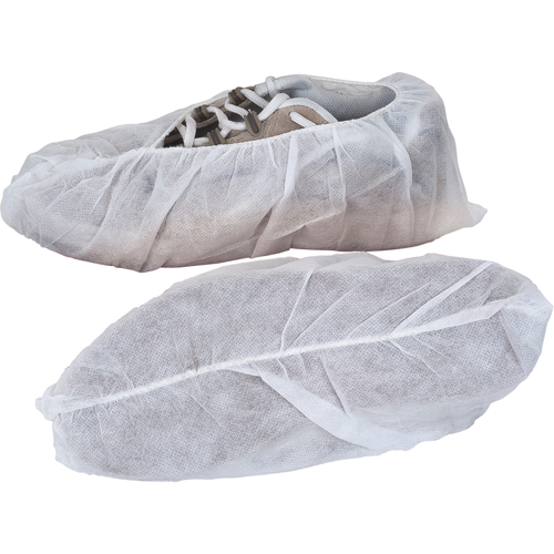 Couvre-chaussures, Grand, Polypropyl&egrave;ne, Blanc Mukwa Safety Services