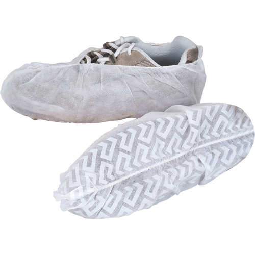 Couvre-chaussures, Grand, Polypropyl&egrave;ne, Blanc Mukwa Safety Services
