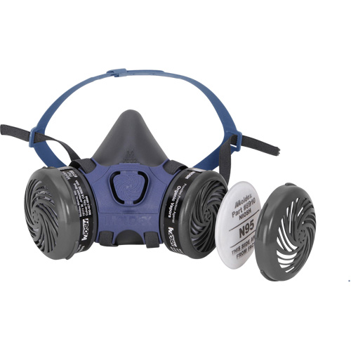 Pre-assembled Paint/Spray Pesticide 7000 Half-Mask Respirator, Elastomer/Thermoplastic, Medium Mukwa Safety Services