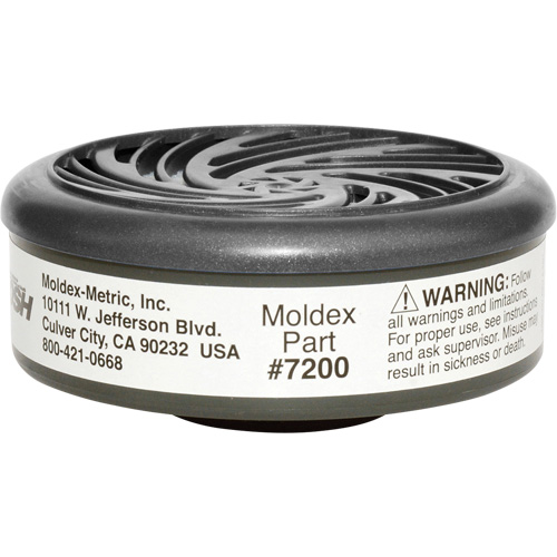 Filtres pour respirateur s&eacute;rie 7000/9000, Cartouche gaz/vapeur, Gaz acide Mukwa Safety Services