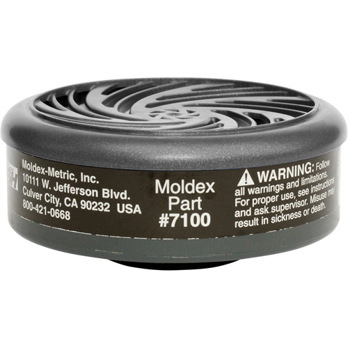 Filtres pour respirateur s&eacute;rie 7000/9000, Cartouche gaz/vapeur, Vapeur organique Mukwa Safety Services