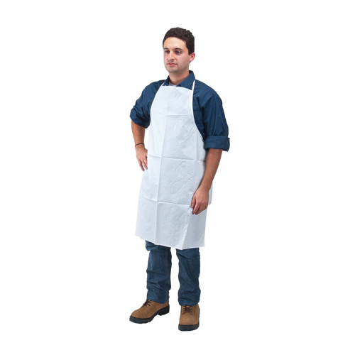 V&ecirc;tements de protection microporeux, Microporeux, Blanc, 28" la x 36" lo Mukwa Safety Services
