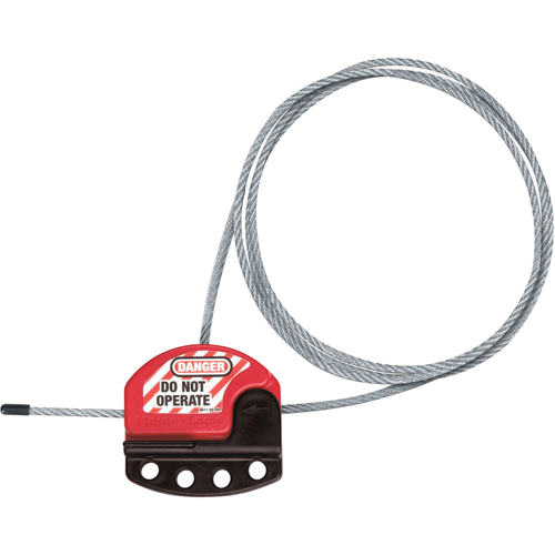 Verrou de c&acirc;ble ajustable, Longueur de 10' Mukwa Safety Services
