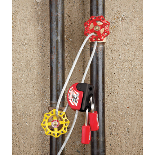 Verrou de c&acirc;ble ajustable, Longueur de 10' Mukwa Safety Services