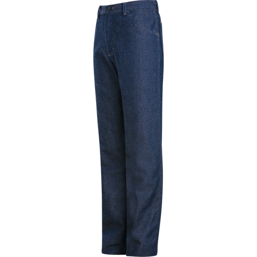 Pantalons en denim coupe d&eacute;tendue r&eacute;sistants aux flammes, 32, x 37, Bleu, 18 cal/cm² Mukwa Safety Services