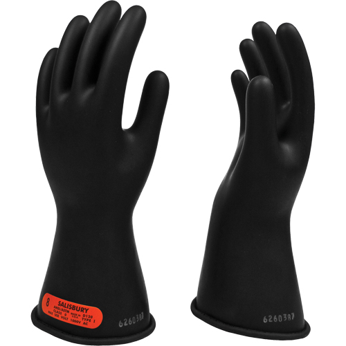 Gants isolants en caoutchouc Salisbury, ASTM classe 0, Taille 10, 11" lo Mukwa Safety Services