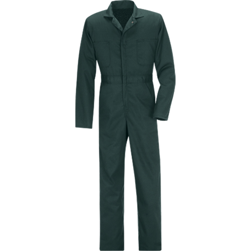 Coveralls, Men's, Green, Size 36 Mukwa Safety Services