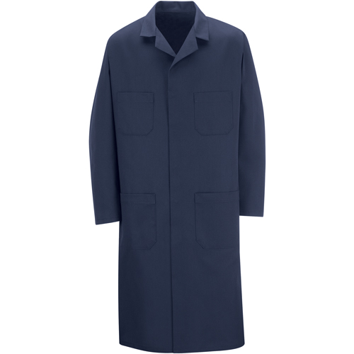 Shop Coats, Poly-Cotton, Size 36, Navy Blue Mukwa Safety Services