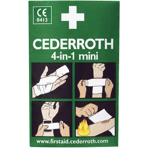 Coagulant 4-dans-1 Cederroth, 5" lo x 3" la Mukwa Safety Services