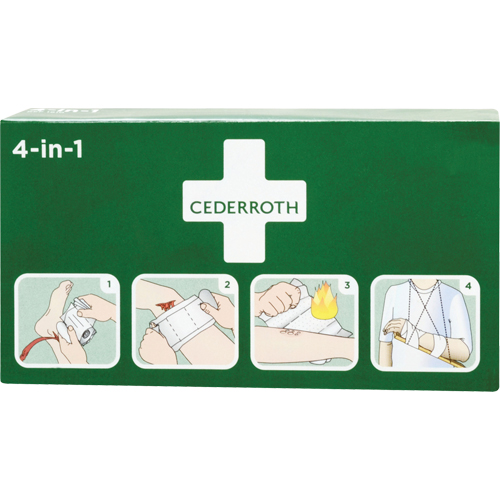 Coagulant 4-dans-1 cederroth, 9" lo x 5-1/2" la Mukwa Safety Services