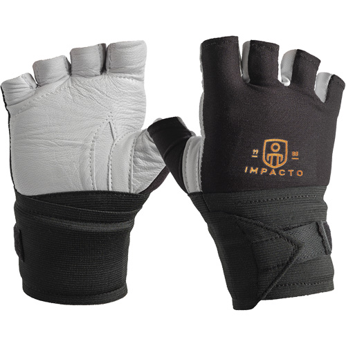 Anti-Vibration Gloves- Right, Size Small, Grain Leather Palm Mukwa Safety Services
